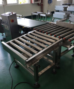Máy kiểm tra trọng lượng bao bì/thùng/hộp/thùng carton với bộ đẩy loại bỏ